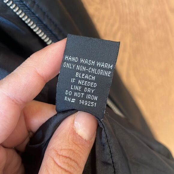 Baccini Black Faux Leather Jacket Size XL - Picture 5 of 11